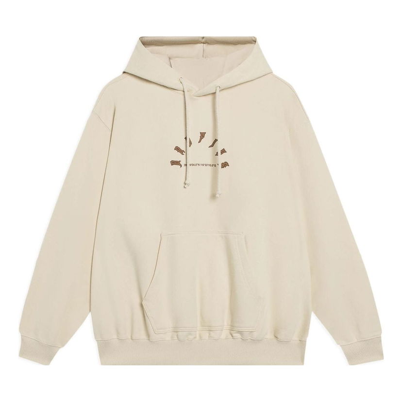 Mikina Li-Ning BadFive Cartoon Graphic Hoodie Béžová | AWDT091-6