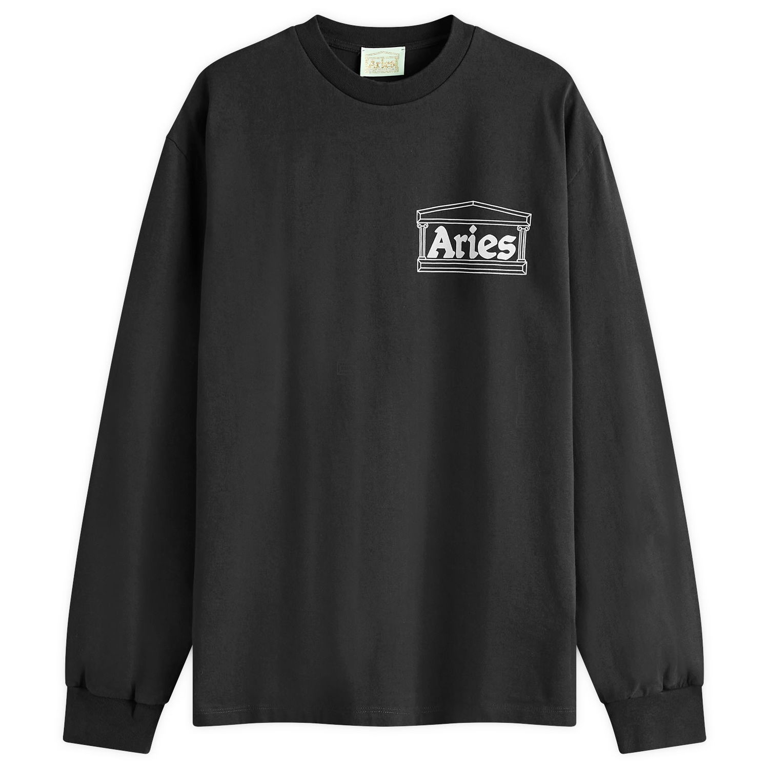 Tričko Aries Temple Long Sleeve T-Shirt Čierna | AR60666-BLK, 0