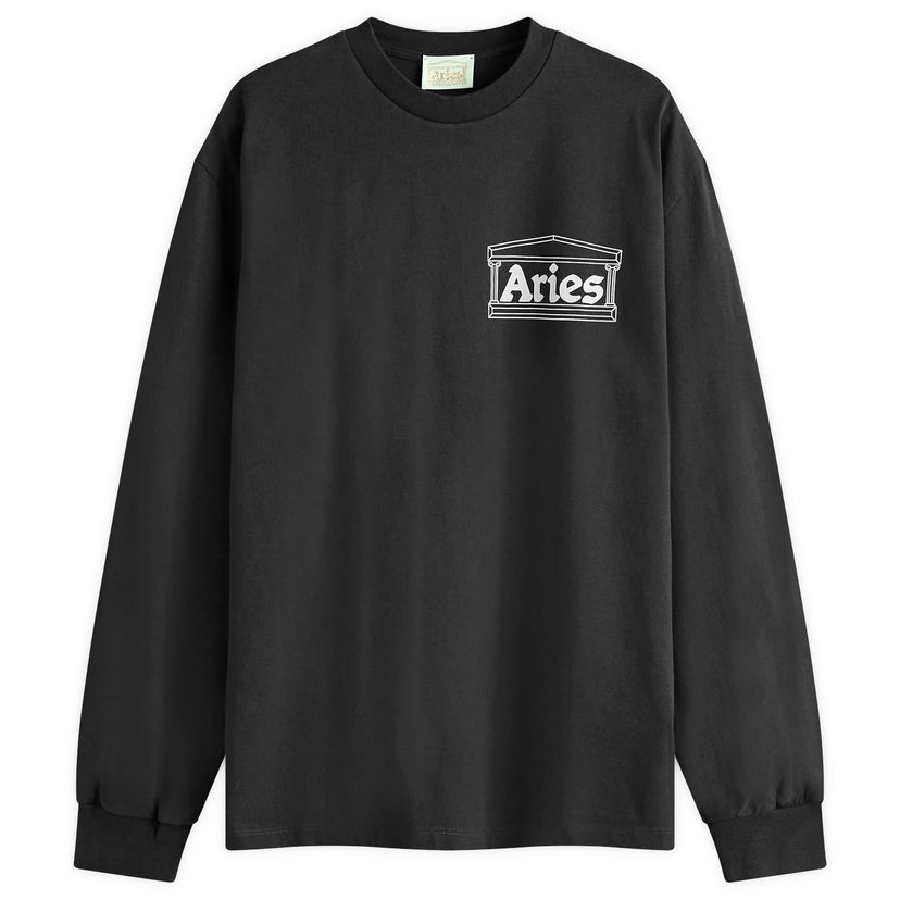 Tričko Aries Temple Long Sleeve T-Shirt Čierna | AR60666-BLK