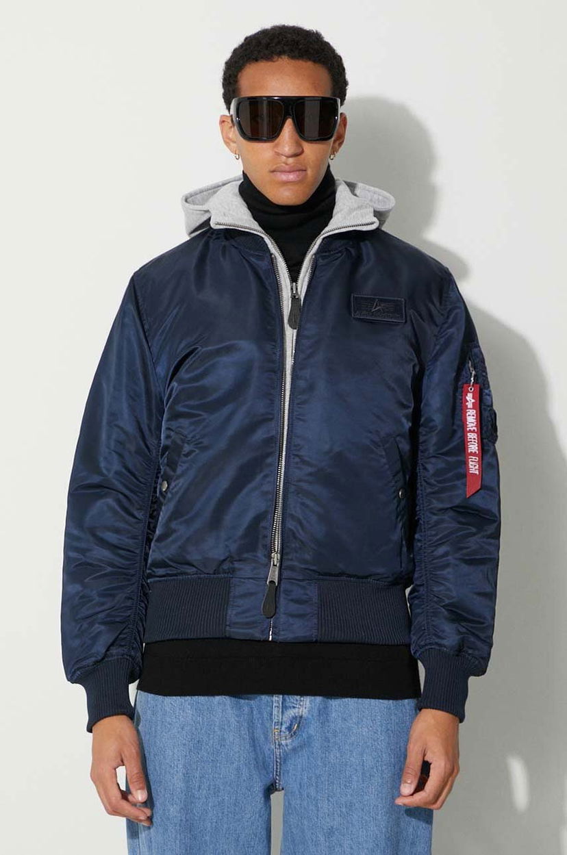Bomber bunda Alpha Industries Alpha Industries MA-1 D-Tec Winter Bomber Jacket Modrá | 183110.07