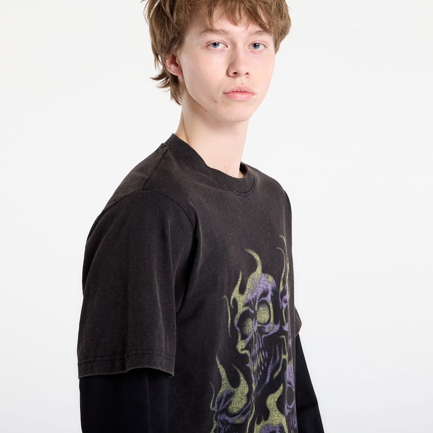 Tričko Wasted Paris Layered Graphic T-shirt Skull T Age Čierna | WP_000339, 1