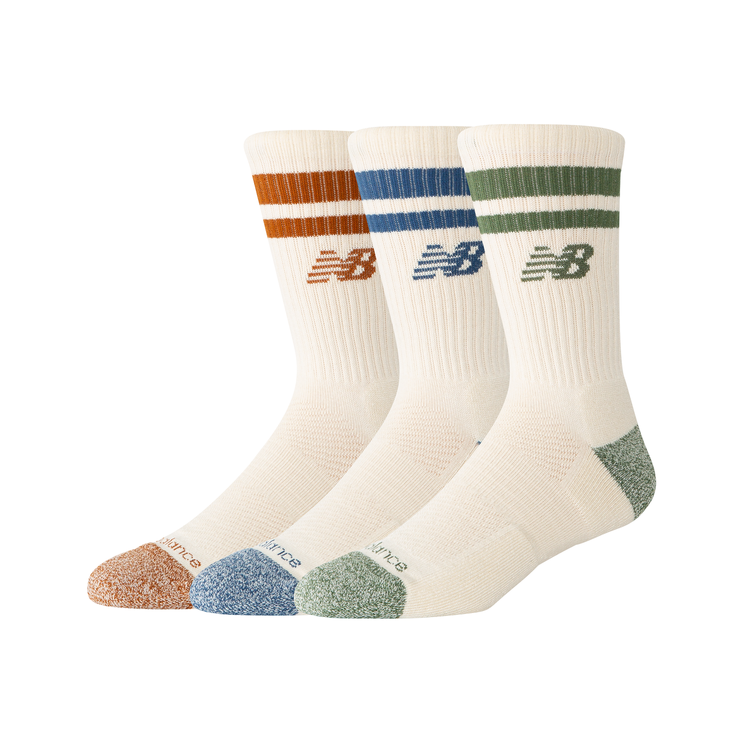 Ponožky New Balance Multicolor Crew Socks Biela | NBLAS35210AS3, 0
