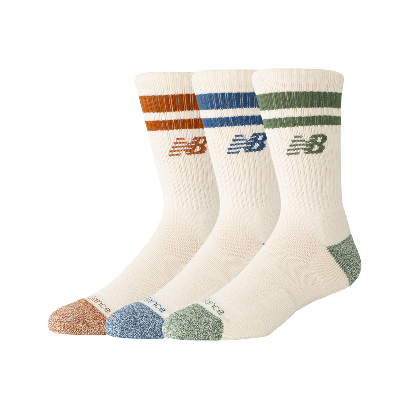 Ponožky New Balance Multicolor Crew Socks Biela | NBLAS35210AS3