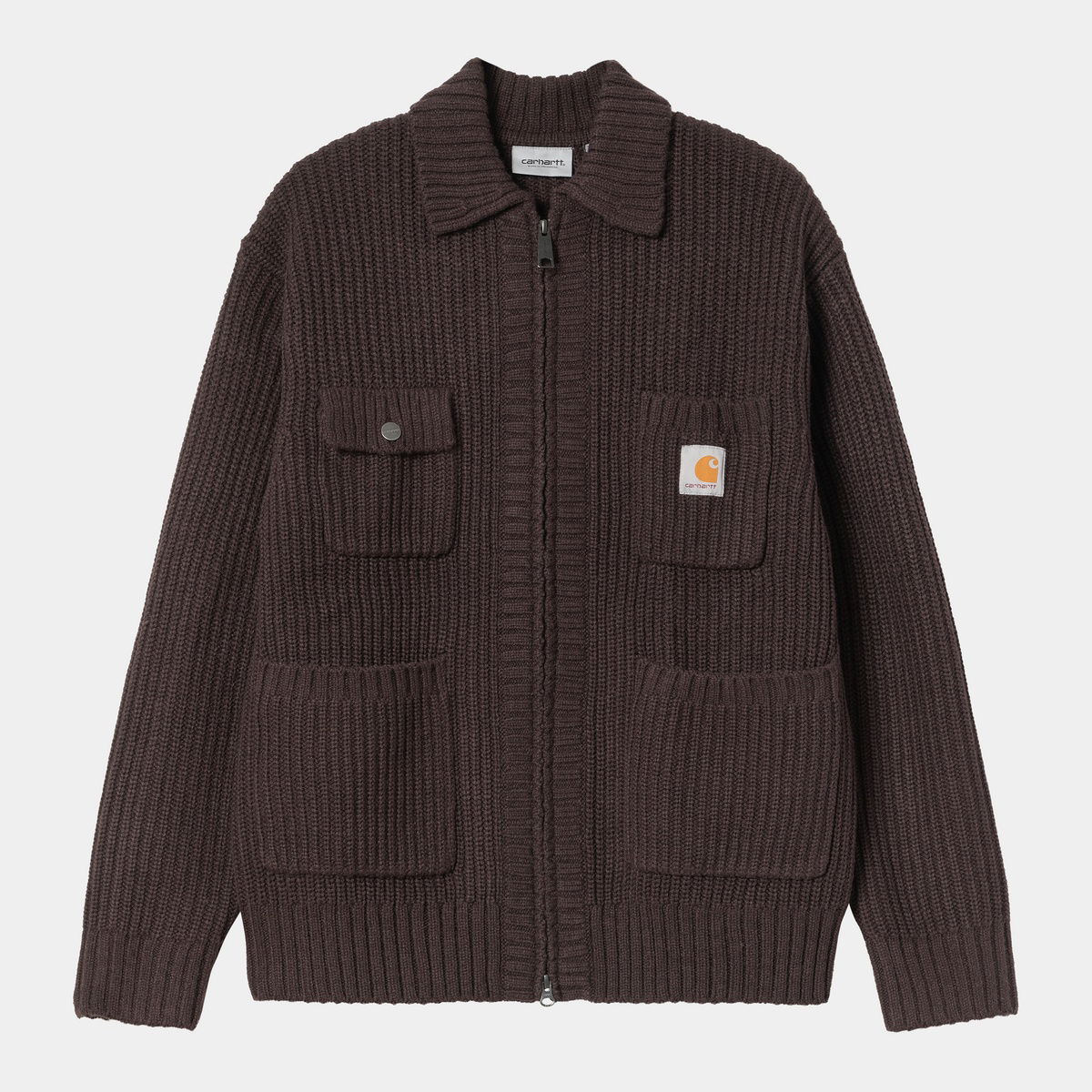 Bunda Carhartt WIP Carhartt WIP Chore Knit Jacket Hnedá | I035399_9, 0