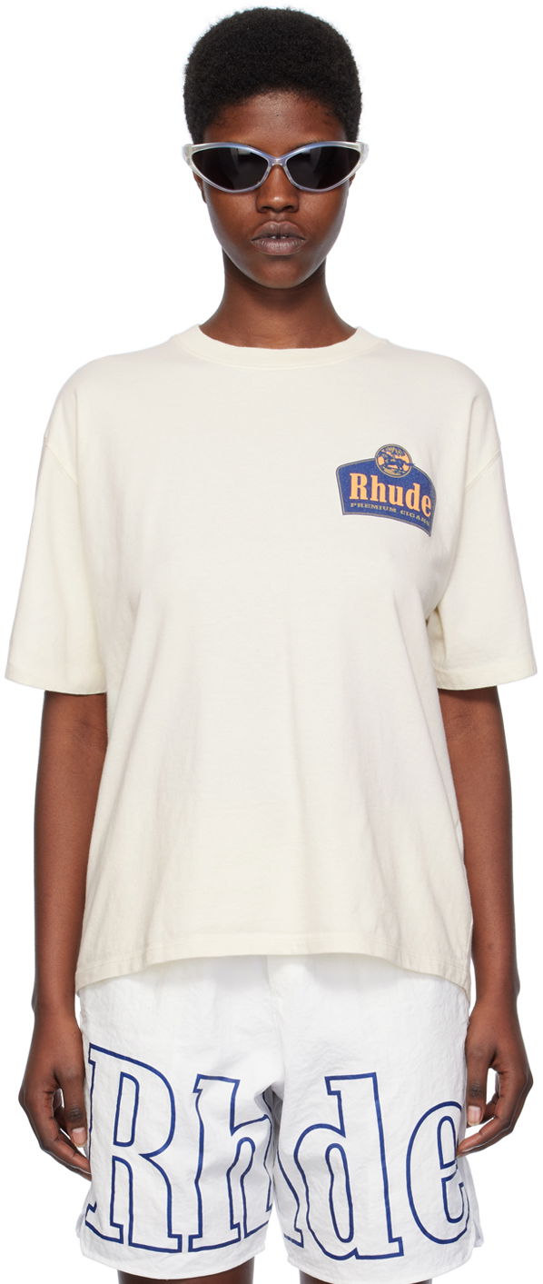 Tričko Rhude 'Grand Cru' T-Shirt "Off-White" Béžová | RHPS24TT05012611, 0