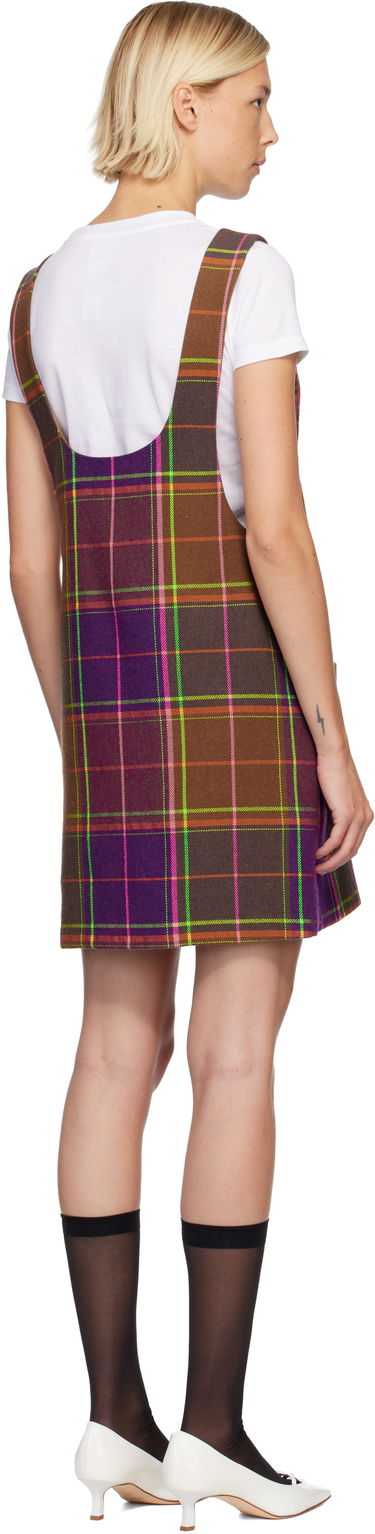 Šaty Anna Sui Anna Sui Plaid Jumper Minidress Rôznofarebný | 725K70, 2