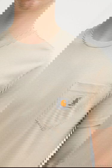 Tričko Carhartt WIP S/S Pocket T-shirt Béžová | I030434.G1XX, 3