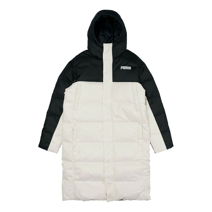 Prešívaná bunda Puma Long Puffer Jacket Biela | 846321-73