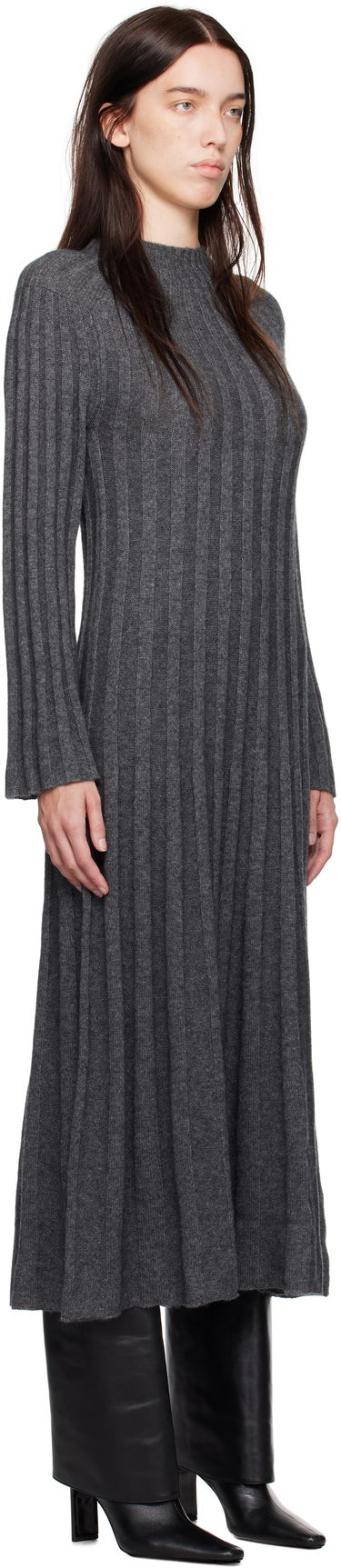 Šaty Loulou de Saison Loulou de Saison Irma Maxi Dress Šedá | IRMA, 1