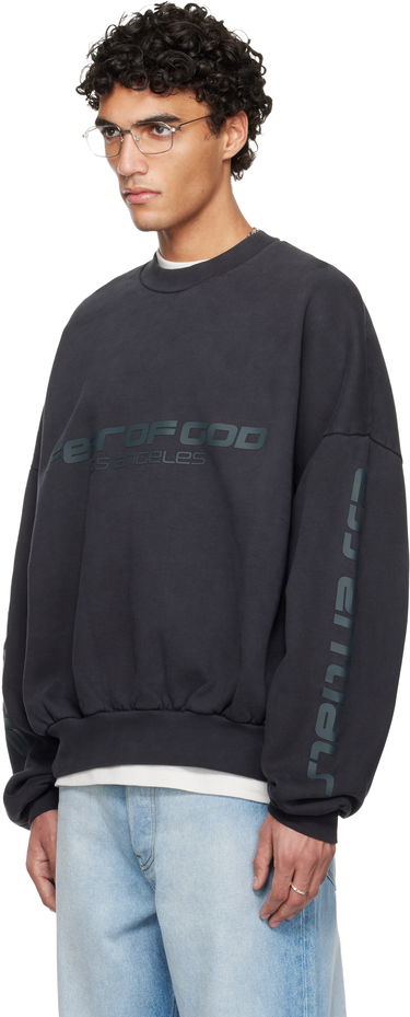 Mikina Fear of God Fear of God ESSENTIALS Holiday 'Los Angeles' Heavy Fleece Cropped Sweatshirt Šedá | 192HO256893F, 3