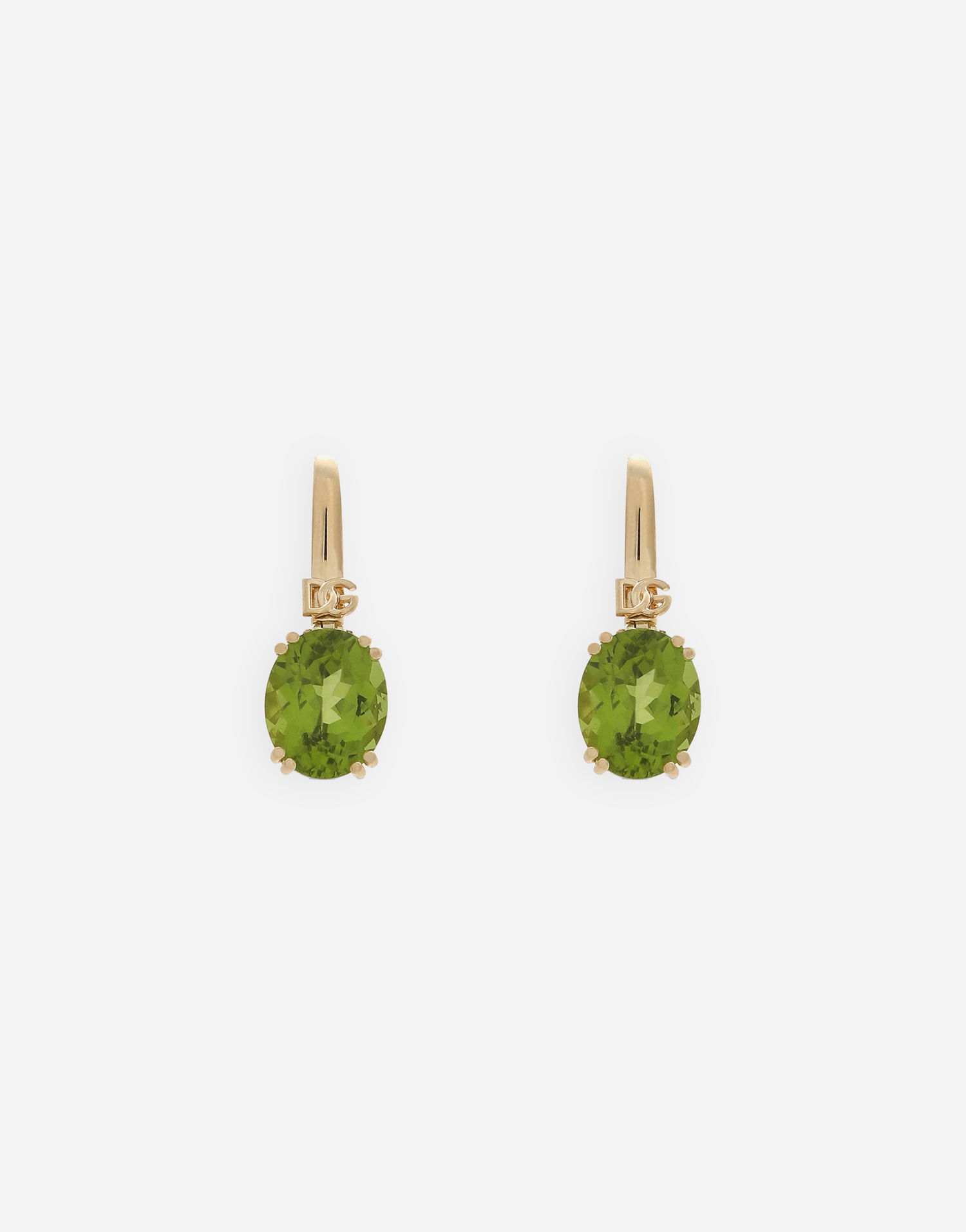 Náušnice Dolce & Gabbana Anna Gold 18kt Earrings With Peridots Zelené | WEQA2GWPE01ZOO00, 0