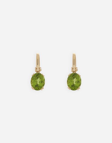 Náušnice Dolce & Gabbana Anna Gold 18kt Earrings With Peridots Zelené | WEQA2GWPE01ZOO00, 0