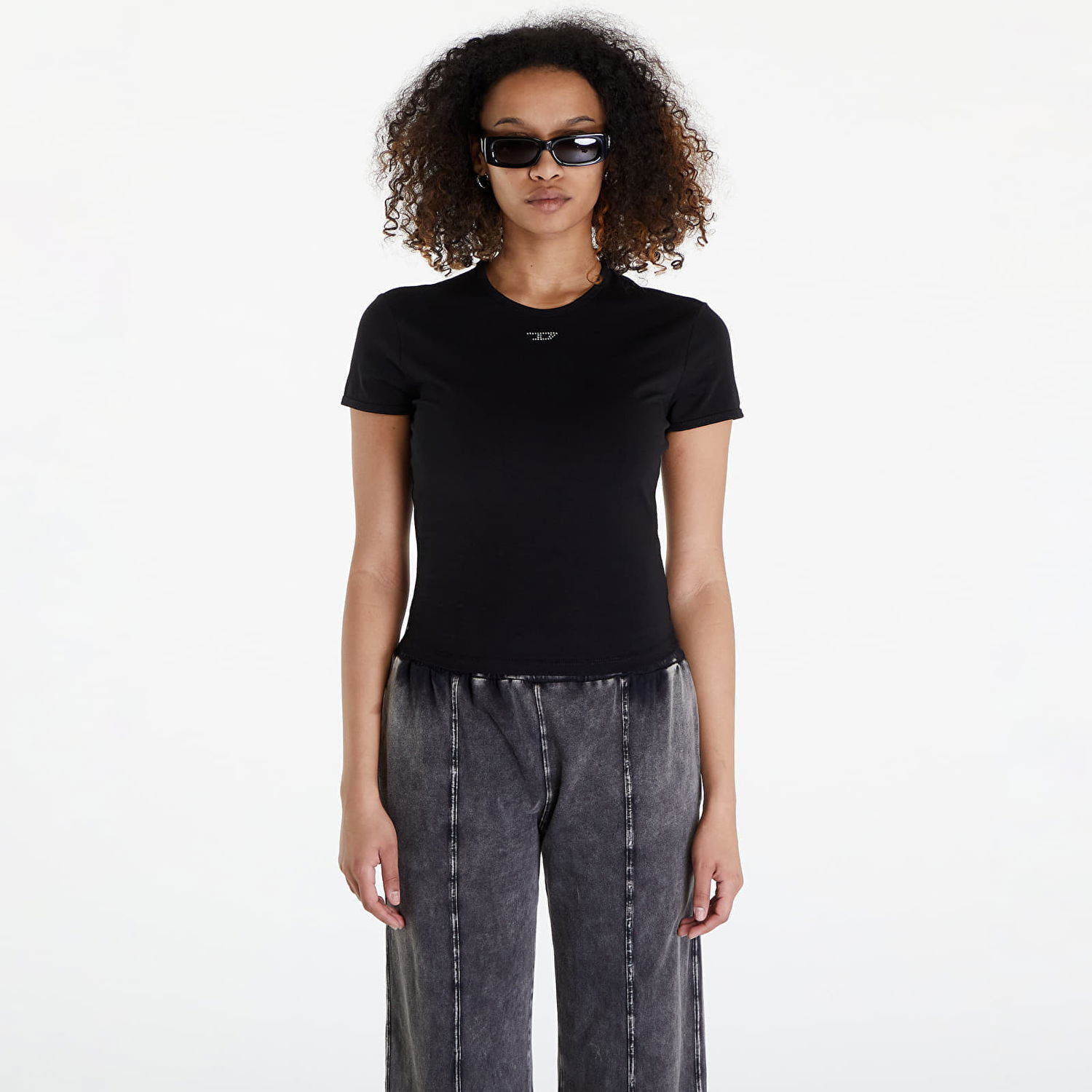 Tričko Diesel T-Uncutie-Long-N15 T-Shirt Black Čierna | A12493_0AFAA Black, 0