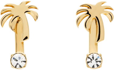 Náušnice Palm Angels Palm Angels Palm Crystal Drop Earrings Metalická | PWOD037S25MAT0017679, 0