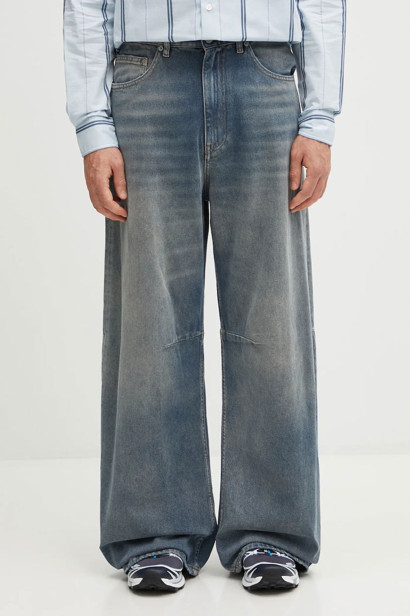 Džínsy Maison Margiela MM6 Maison Margiela Faded Wide-Leg Jeans Modrá | SH2LA0039.M30017.965