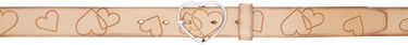 Opasok OUR LEGACY 3 CM Wide Heart Buckle Leather Belt Béžová | A424835N, 0