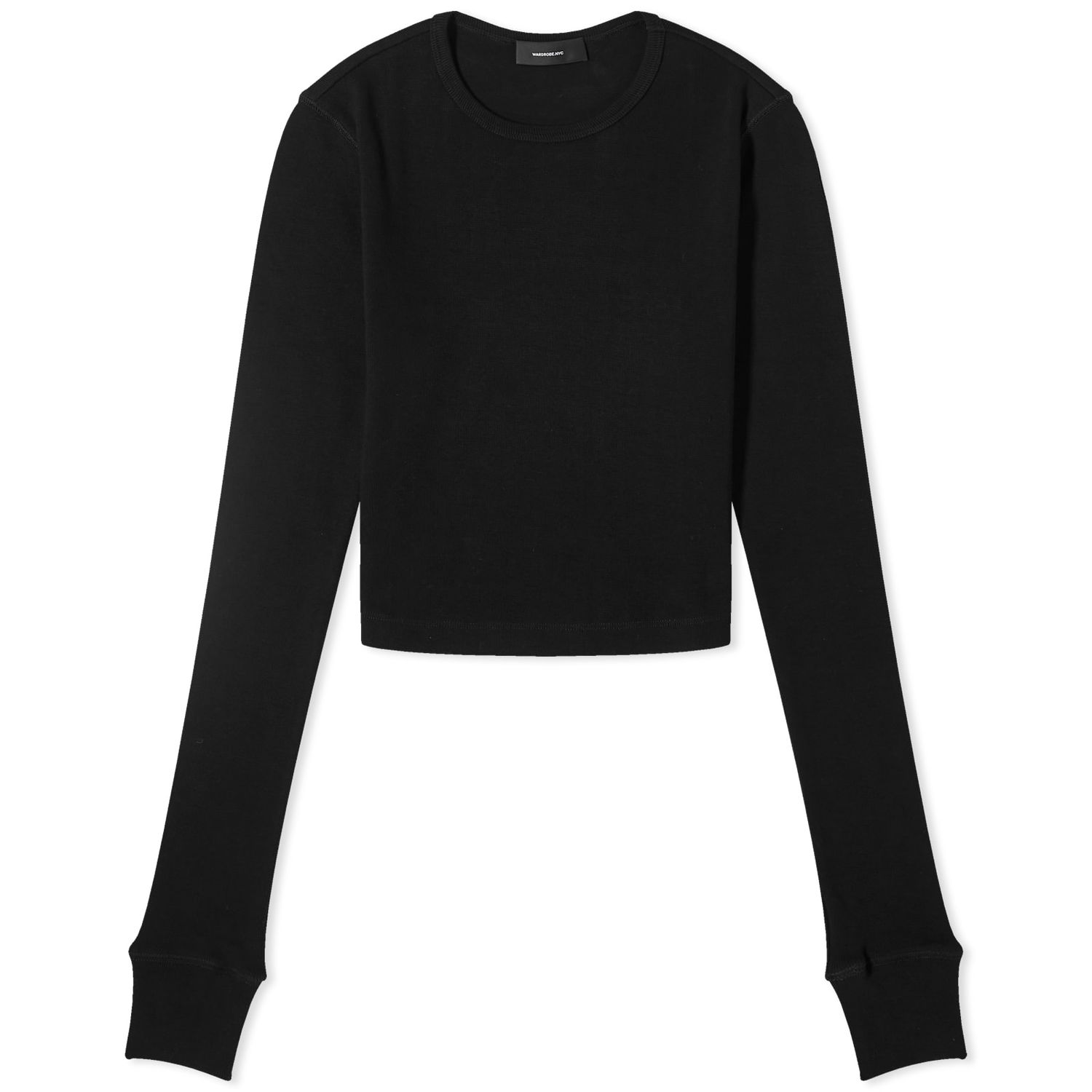 Tričko WARDROBE.NYC X Hailey Bieber Long Sleeve Čierna | W1043R09-BLK, 0