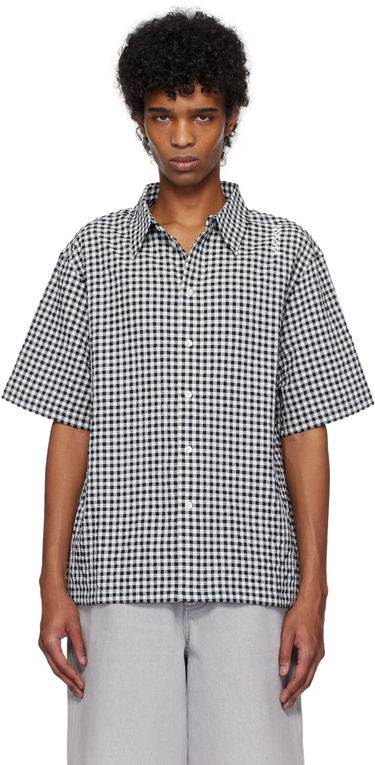 Košeľa Marni Marni Gingham Seersucker Shirt Čierna | CUMU0331S0 UTN929, 0