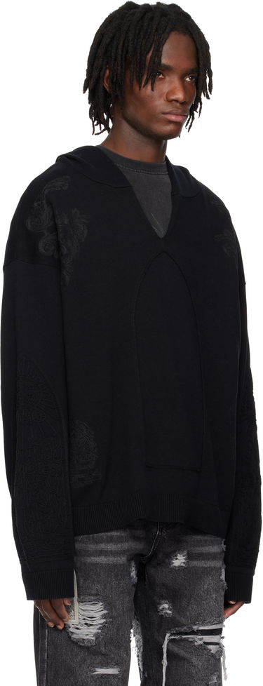 Sveter Who Decides War Who Decides War Whim Embroidered Hoodie Čierna | 1110630002SS25, 1
