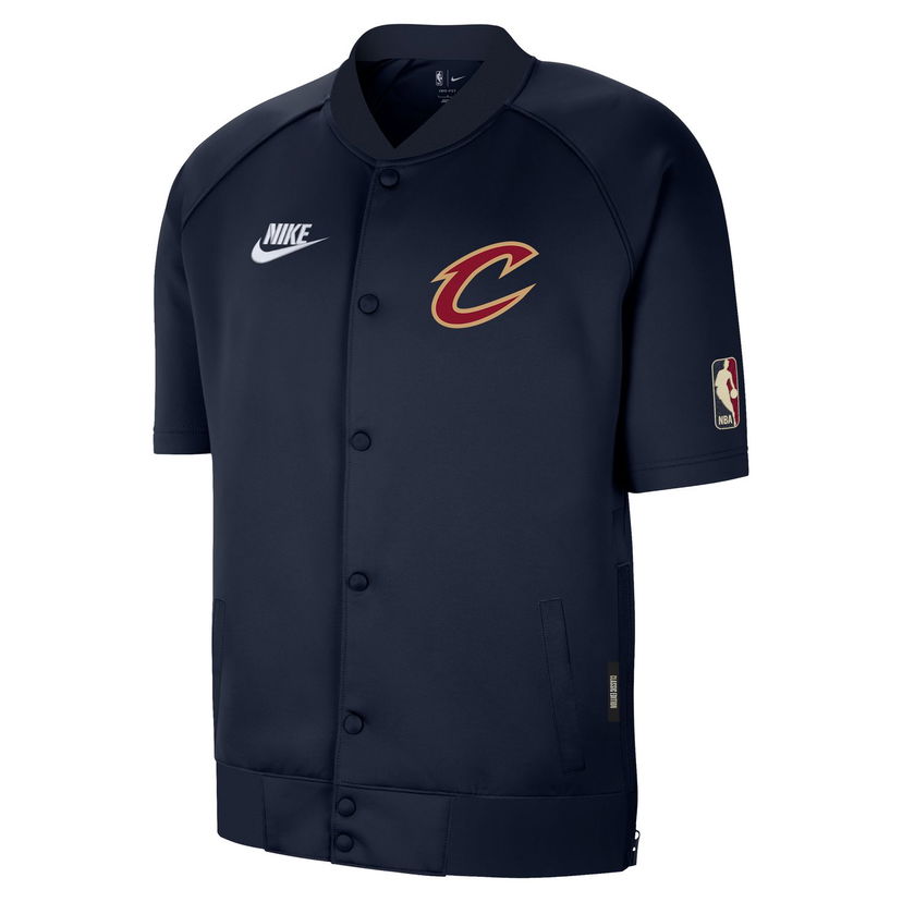 Bunda Nike Dri-FIT NBA Cleveland Cavaliers Hardwood Classics Short-Sleeve Jacket Navy | IF4359-419