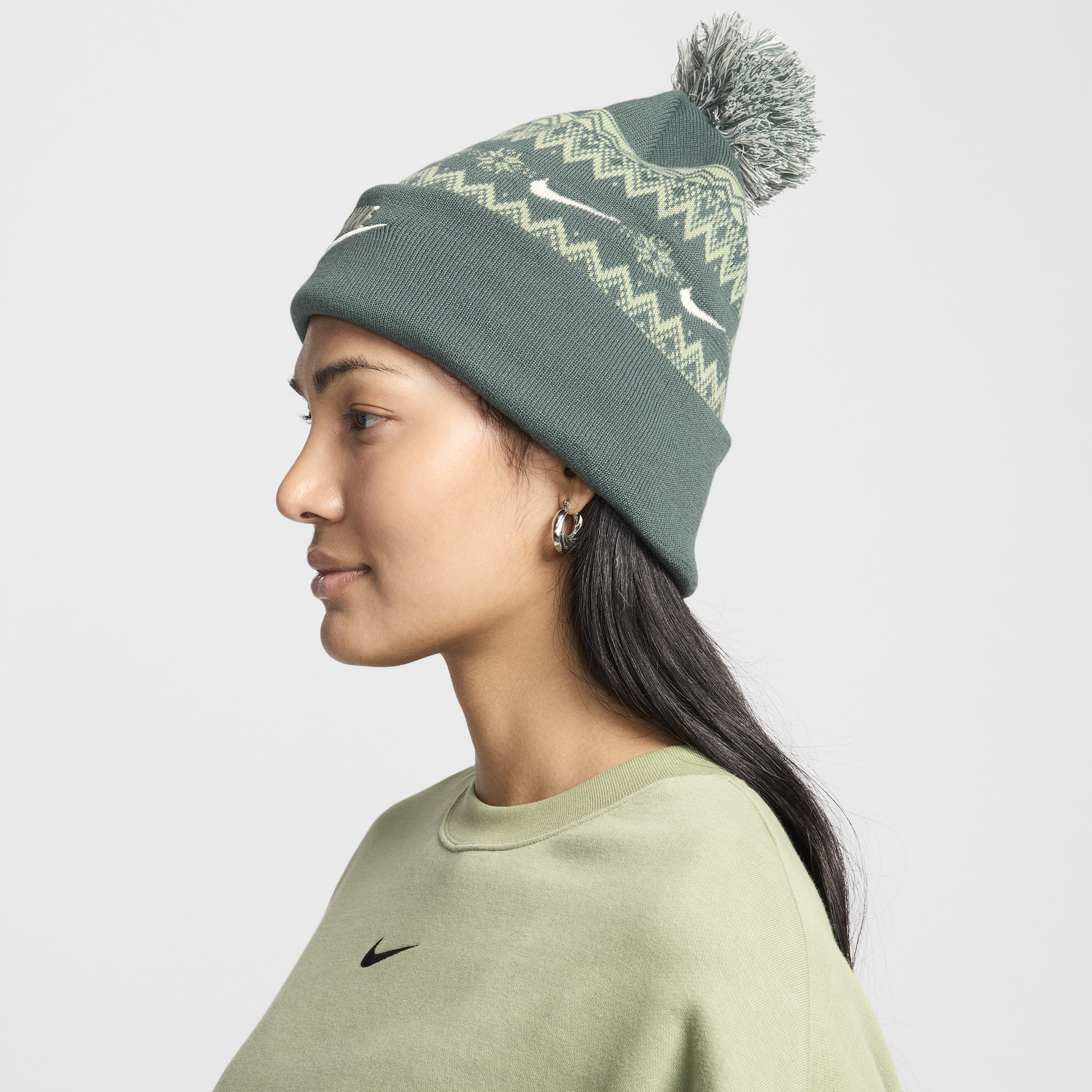 Kulicha Nike Peak Beanie Zelené | HF0188-338, 1