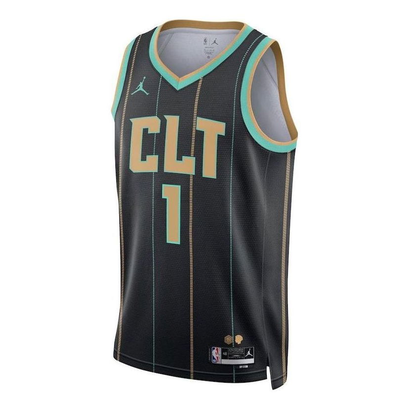 Dres Jordan NBA Charlotte Hornets Statement Swingman Jersey Čierna | DQ0188-010