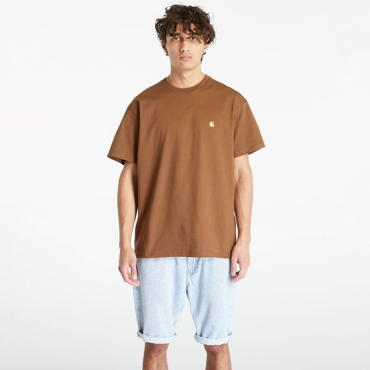 Tričko Carhartt WIP Short Sleeve Chase T-Shirt Brown Hnedá | I026391.1R0XX, 0