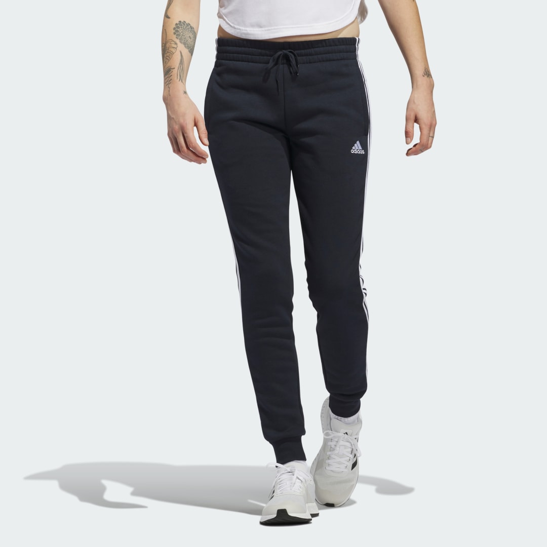 Tepláky adidas Performance Essentials Fleece 3-Stripes Pants Navy | H07846, 0