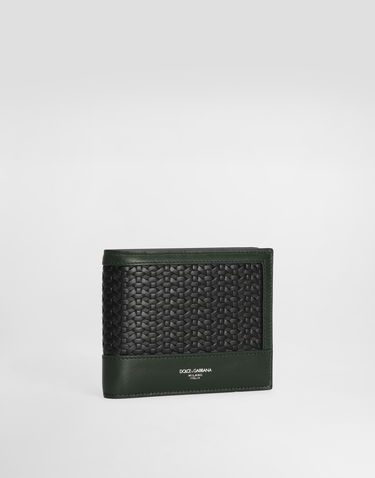 Peňaženka Dolce & Gabbana Dolce & Gabbana Woven Leather Bifold Wallet Zelené | BP3102AN41989868, 1