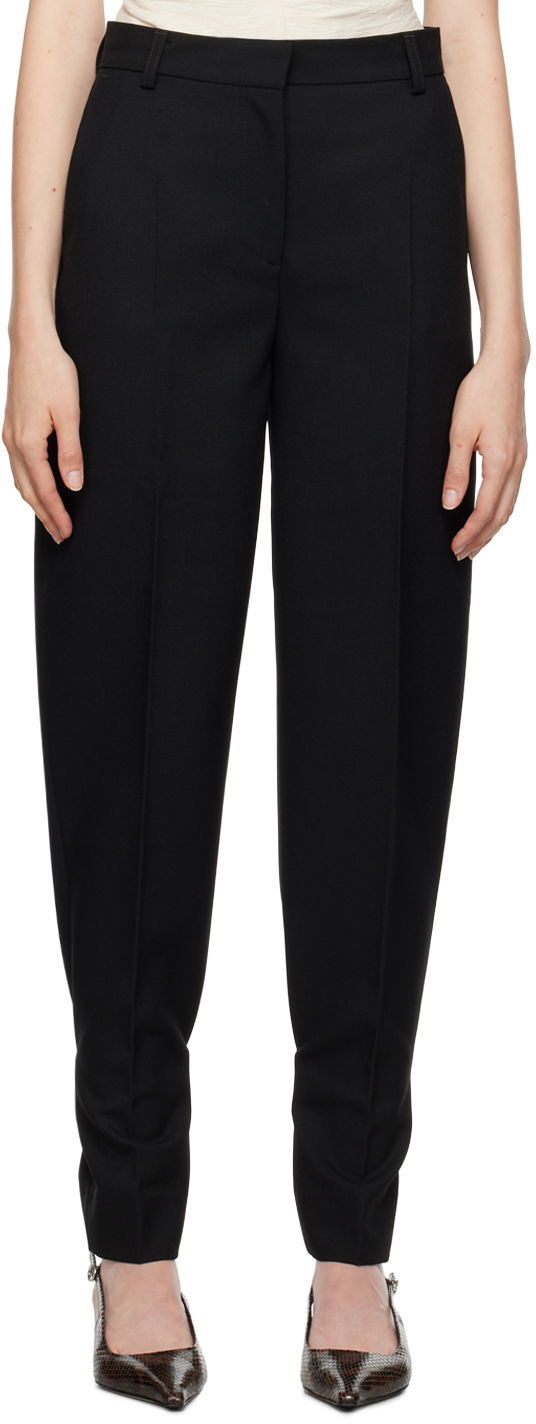 Nohavice TOTEME Slouch Trousers Čierna | 244-WRB0213-FB0314, 0