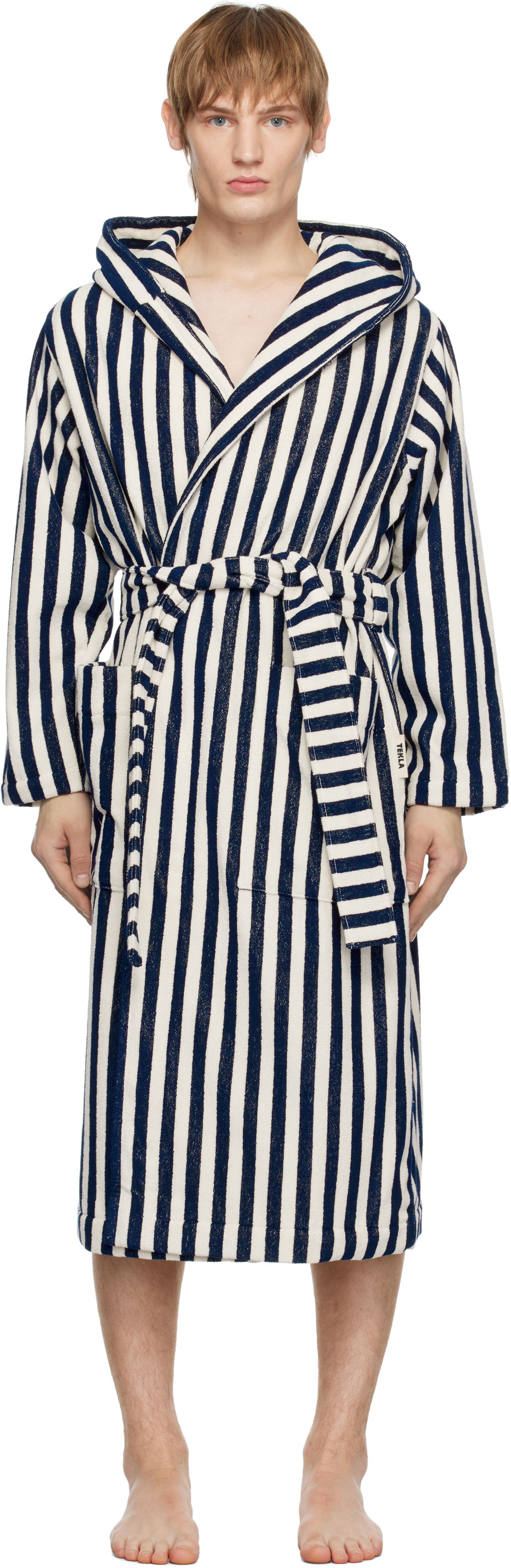 Pyžamo TEKLA Terry Hooded Bathrobe Modrá | BT-HUS, 0