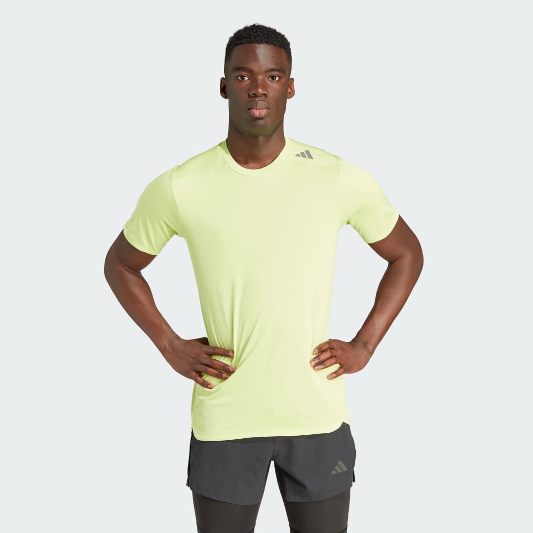 Tričko adidas Originals Designed 4 Training HEAT.RDY HIIT Training Tee Žltá | IM1120, 1