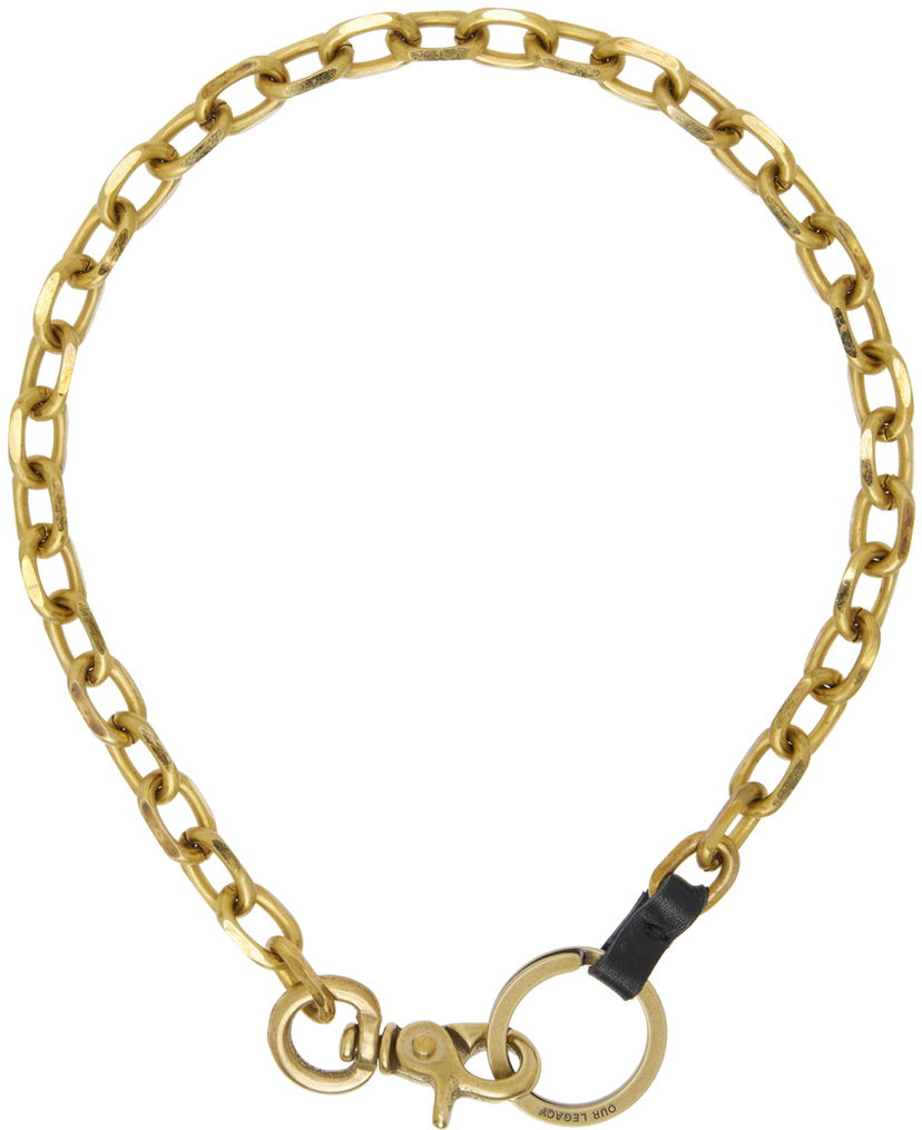 Náhrdelník OUR LEGACY Gold Ladon Necklace Žltá | A4248LRB