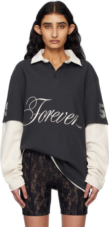 Polo tričko MISBHV MISBHV 'Forever' Double Layer Polo Čierna | 250W152, 0
