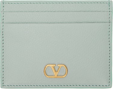 Peňaženka Valentino Valentino Garavani VLogo Signature Grainy Calfskin Card Holder Tyrkysová | 6W2P0AJ7SNP, 0