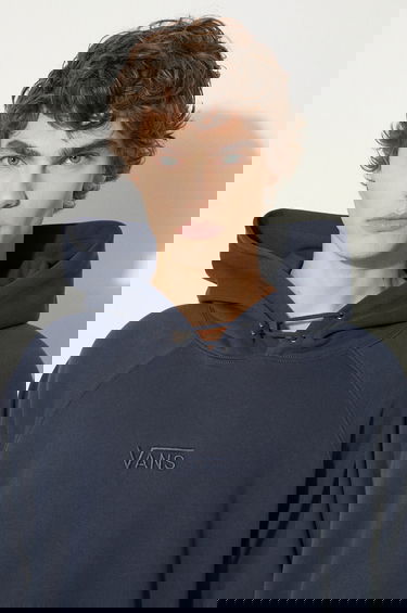 Mikina Vans Premium Classics LX Smooth Fleece Lace-Up Hoodie Navy | VN000GZ1D6Q1, 4