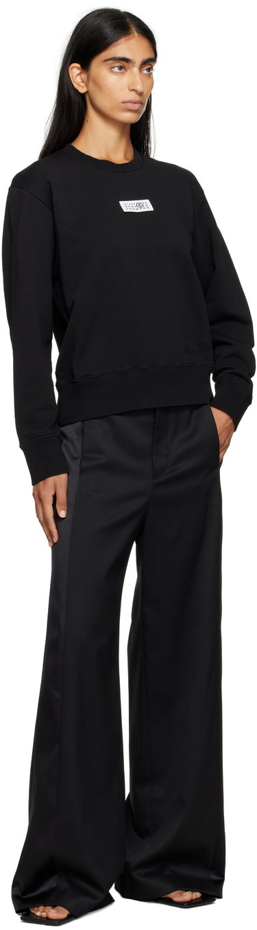 Mikina Maison Margiela MM6 Maison Margiela Logo Patch Sweatshirt Čierna | S52GU0247 M25025, 3