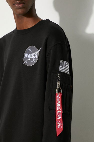 Mikina Alpha Industries Space Shuttle Crew Sweat Čierna | 178307-03, 4