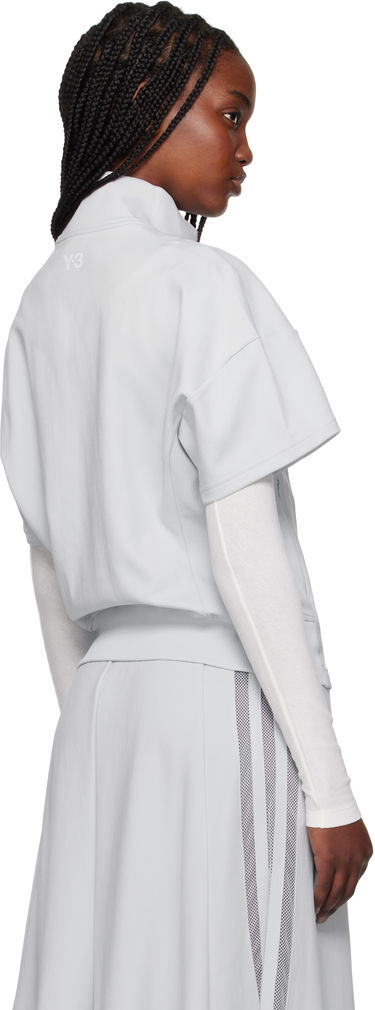 Šaty Y-3 Y-3 Short Sleeve Track Jacket Šedá | JL6671, 2