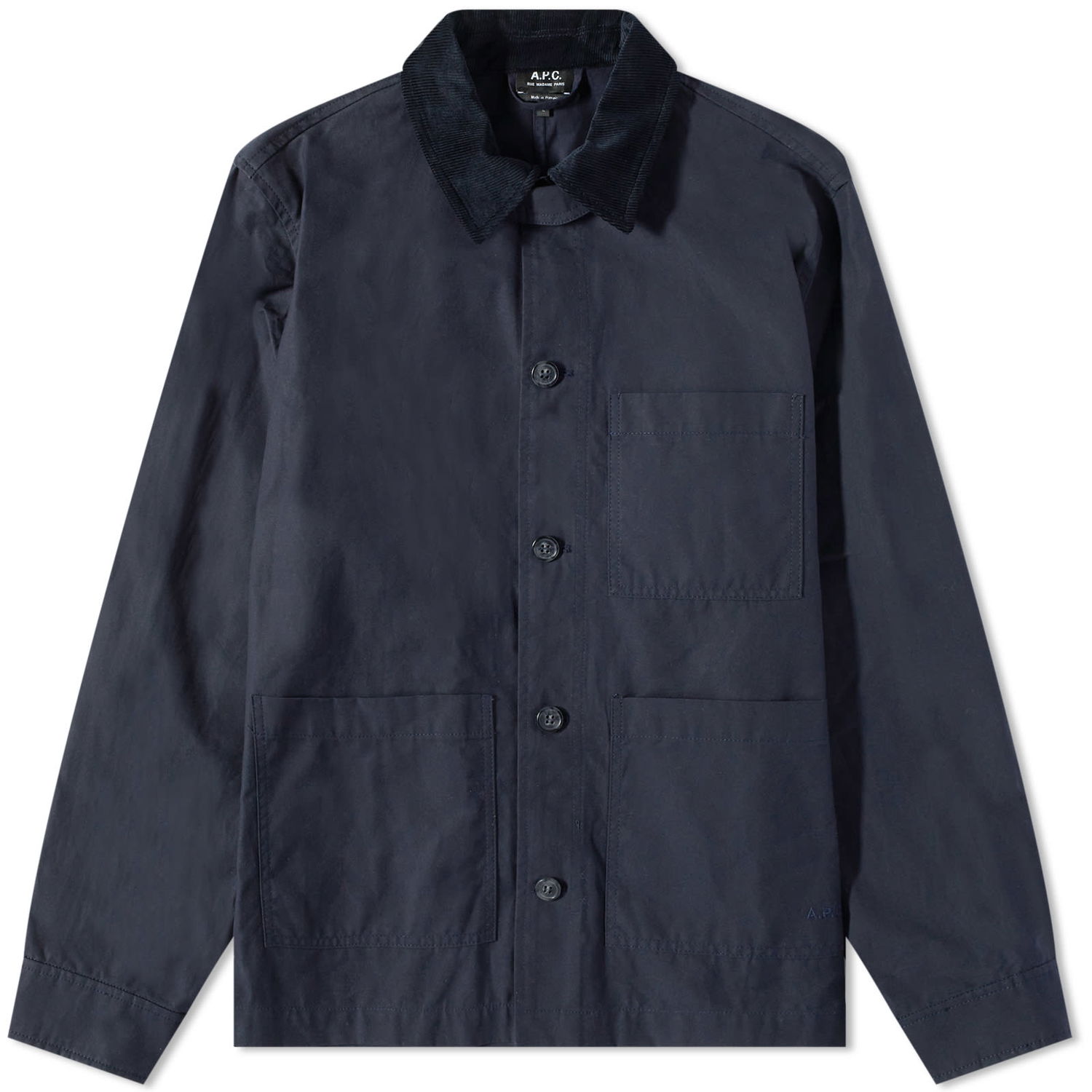 Bunda A.P.C. Gabriel Waxed Cotton Jacket Navy | COERC-H02841-IAK, 0
