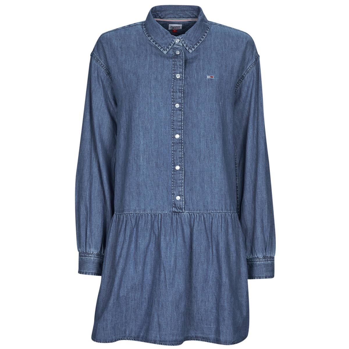 Dress Tommy Jeans TJW CHAMBRAY SHIRT DRESS