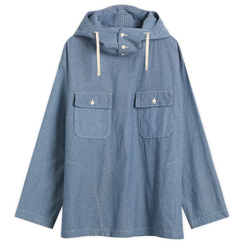 Košeľa Engineered Garments Engineered Garments Chambray Cagoule Shirt, Size Small Modrá | 25F1A010-RK025