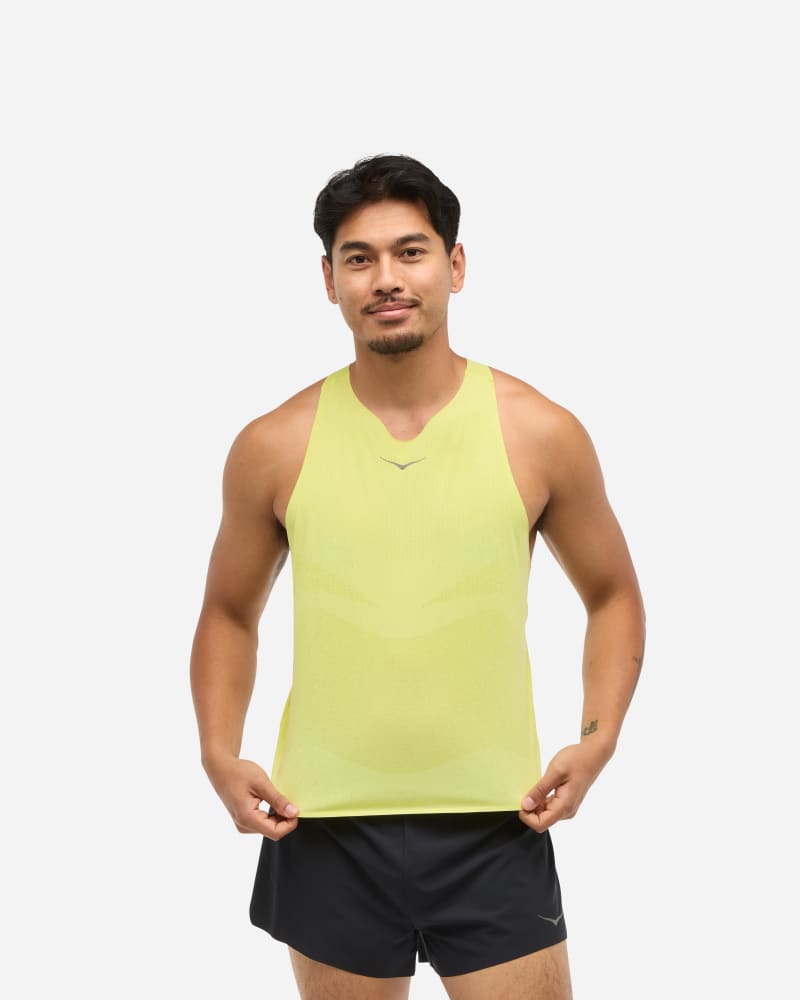 Tielko Hoka One One Race Day Singlet Žltá | 1164154-HKCT, 0