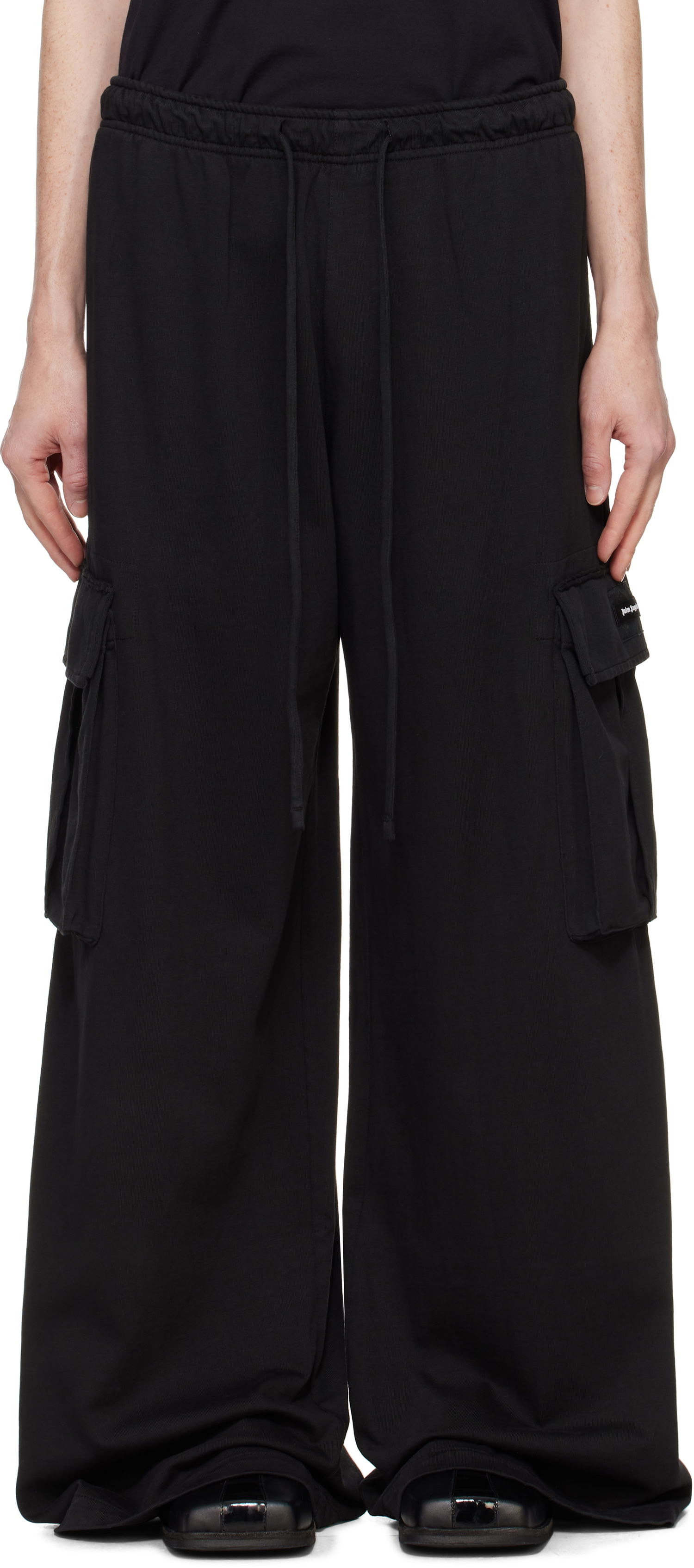 Cargo nohavice Palm Angels Cargo Pants With Pockets Čierna | PMCF034F24FAB0011010, 0