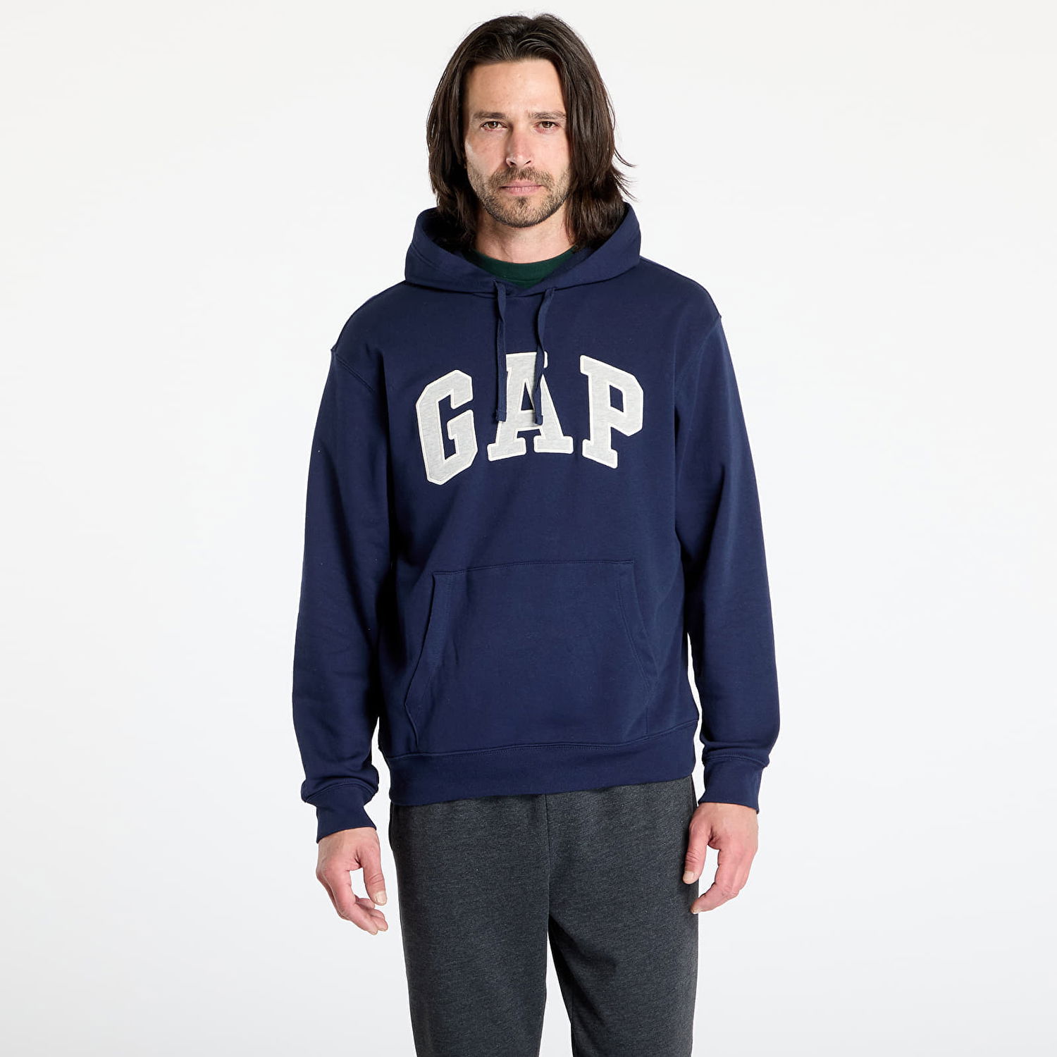 Mikina GAP Logo Hoodie Navy | 868453-07, 0