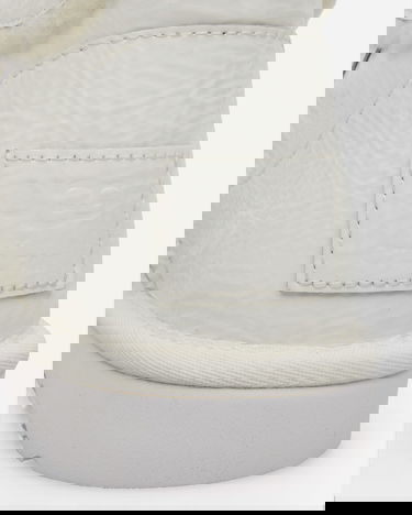 Tenisky a topánky UGG Telfar Logo Mini Crinkle Leather Boots White Béžová | 1155790 WHT, 7