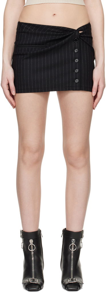 Sukňa Courrèges Twist Snaps Miniskirt Čierna | 124CJU140WO0092, 0