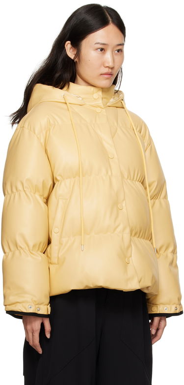 Prešívaná bunda Stella McCartney Stella McCartney Faux-Leather Puffer Jacket Čierna | 6800773BU393, 4