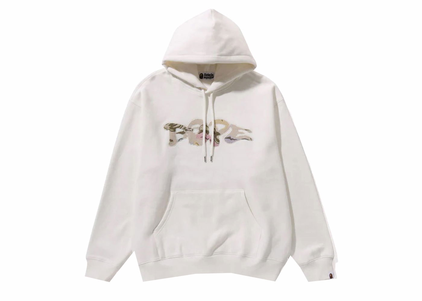 Mikina BAPE BAPE Gobelin Patch Pullover Hoodie Ivory Biela | 1J80-114-051, 0