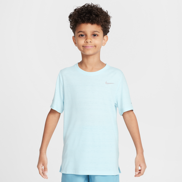 Tričko Nike Dri-FIT Miler Older Kids' Short-Sleeve Running Top Tyrkysová | DD3055-474, 2
